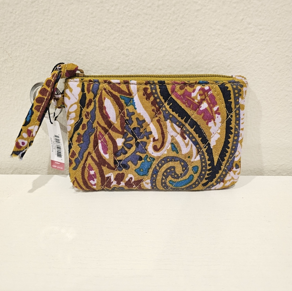 NWT Quilted Green Paisley ID Wallet
